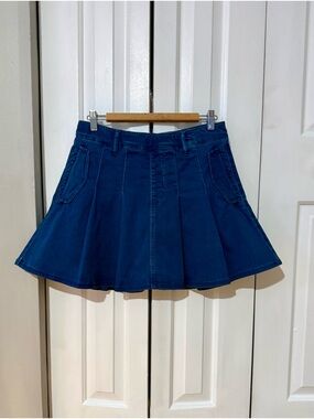 KanCan Denim Skirt Size XL Dark Wash Stretch Casual